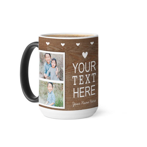 Your Own Words Filmstrips Color Changing Mug, 15oz, Brown