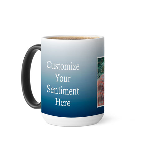 Big size Heat Sensitive Color Changing Coffee Cup Personalized