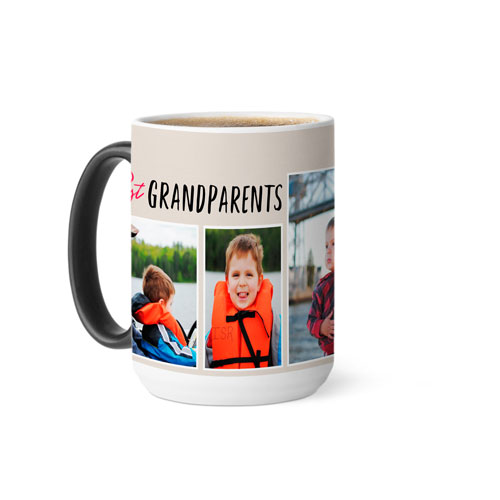 Contemporary Best Grandparents Color Changing Mug, 15oz, Red