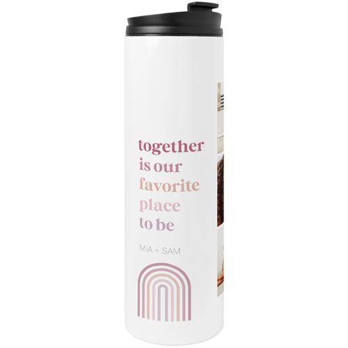 Favorite Place Stainless Steel Travel Mug, White,  , 20oz, White