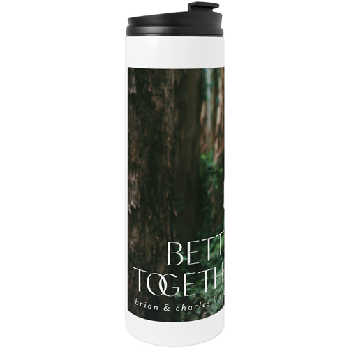 Better Together Stainless Steel Travel Mug, White, , 20oz, White, white