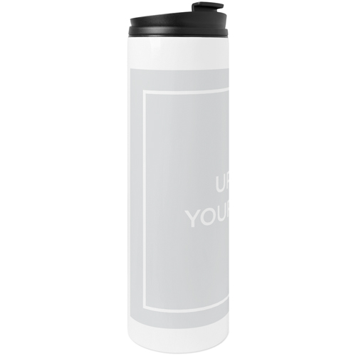 Upload Your Own Design Stainless Steel Travel Mug, White,  , 20oz, Multicolor