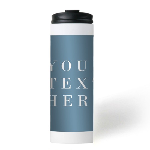 Text Gallery Stainless Steel Travel Mug, White,  , 16oz, Multicolor
