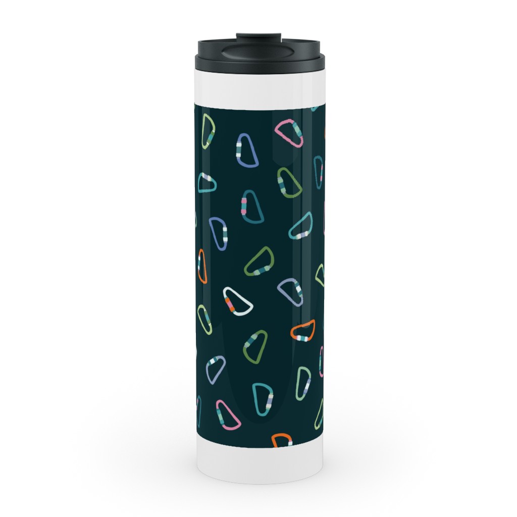 Carabiner Rock Climbing - Multi Stainless Mug, White,  , 20oz, Multicolor