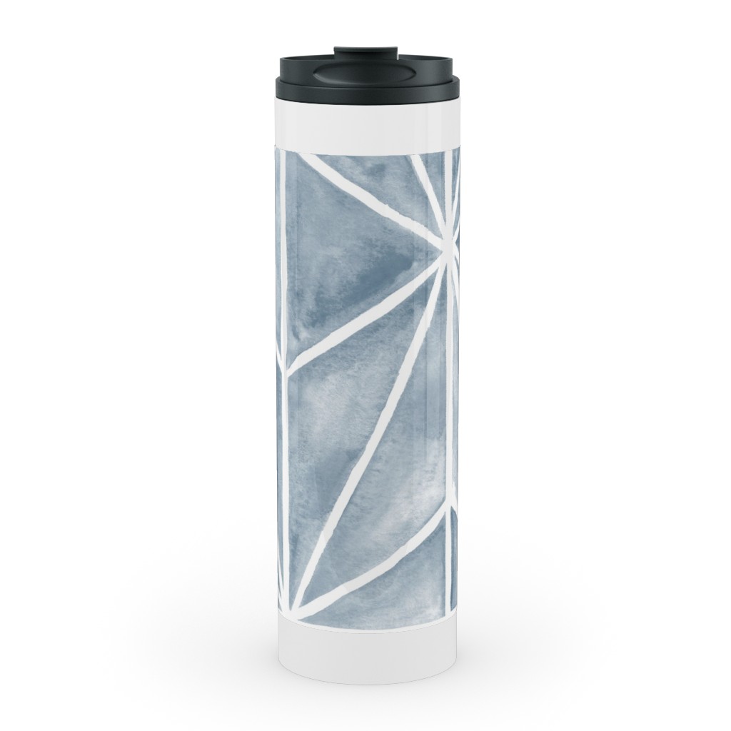 Coastal Stars - Blue Stainless Mug, White,  , 20oz, Blue