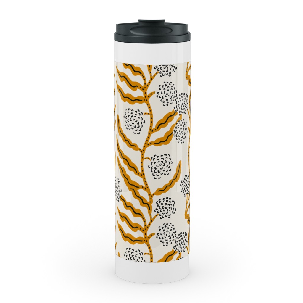 La Ville Vine - Yellow Stainless Mug, White, , 20oz, Yellow, Classic Yellow
