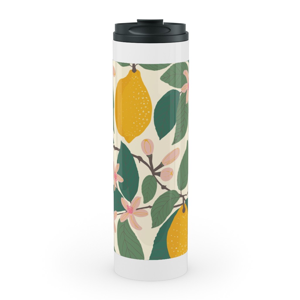 Lemon Tree - Yellow Stainless Mug, White, , 20oz, Yellow, Classic Yellow