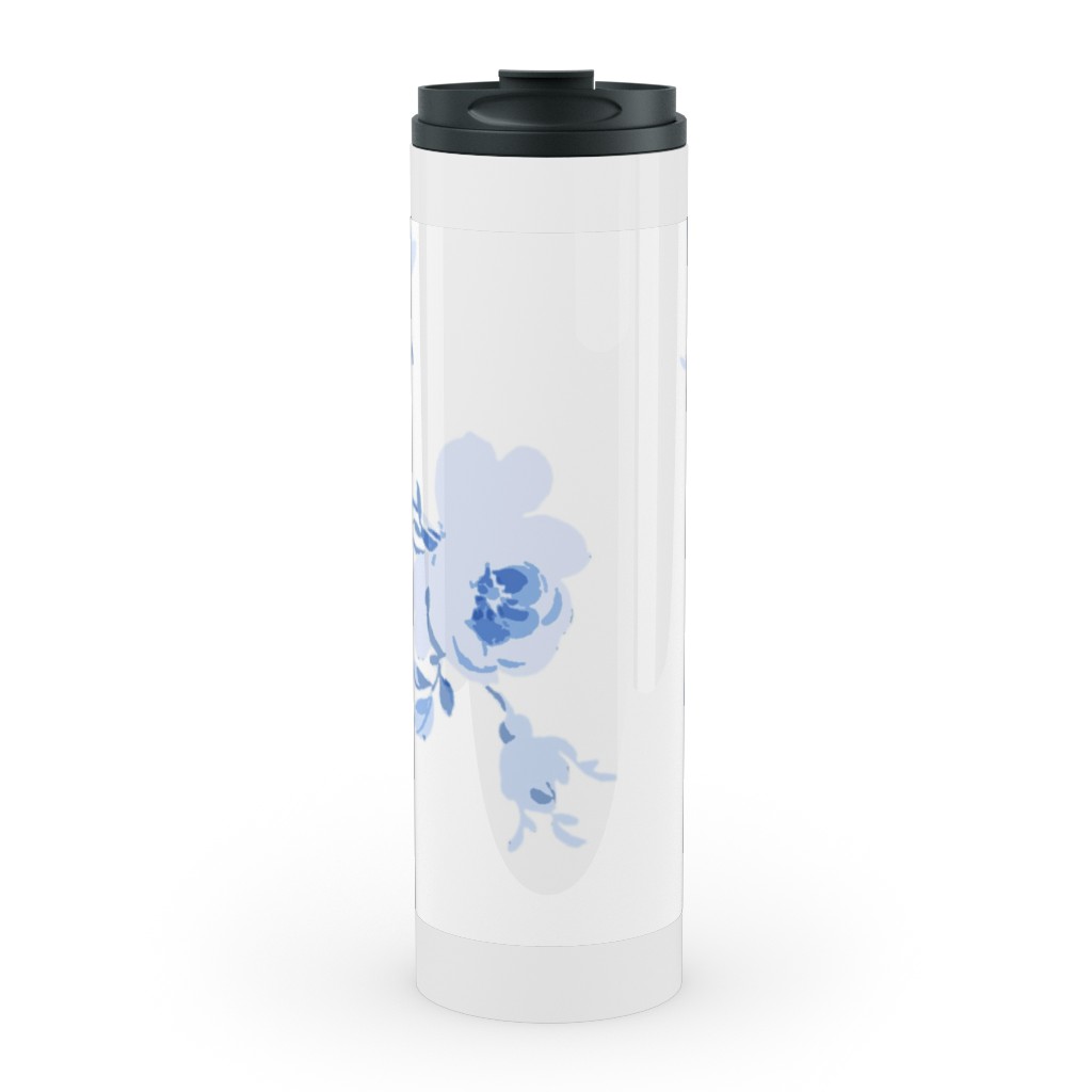 Emalyn Stainless Mug, White, , 20oz, Blue, True Blue