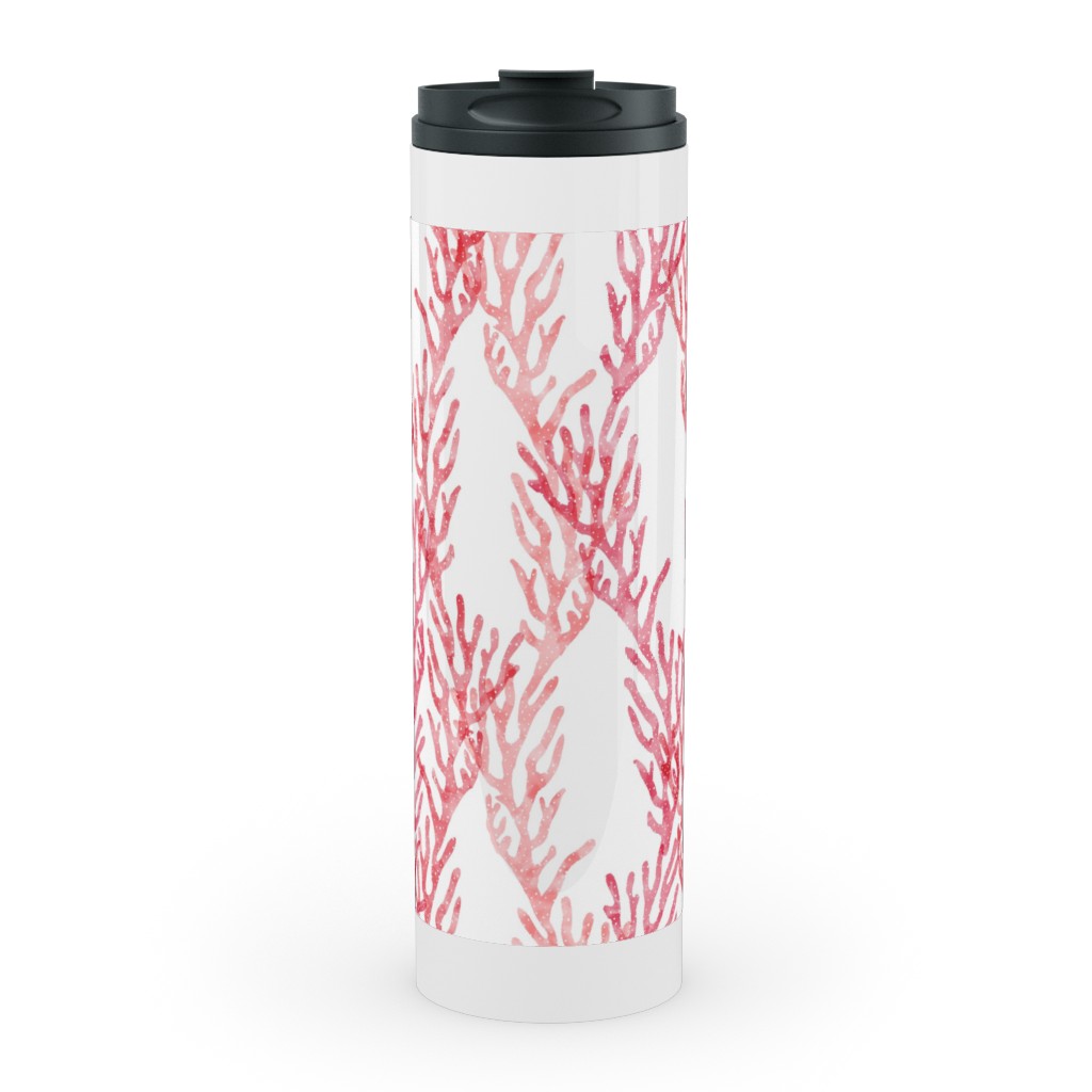 Coral - Pink Stainless Mug, White,  , 20oz, Pink