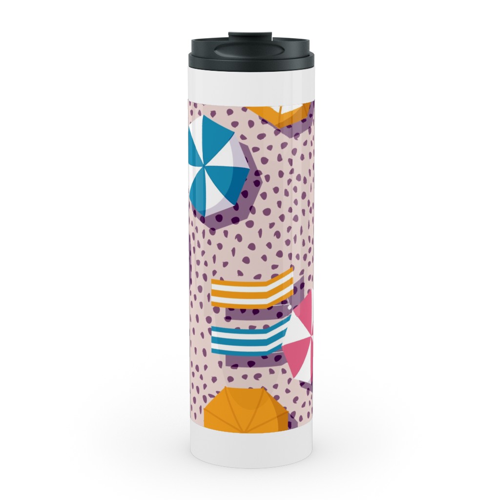 My Summer Vacay - Pink Stainless Mug, White, , 20oz, Pink, Bright Pink