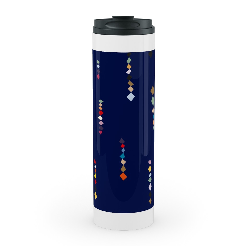 Square Color - Blue Stainless Mug, White, , 20oz, Blue, True Blue