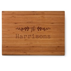 floral accent cutting board