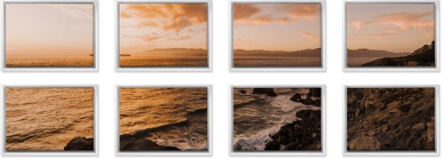 Symmetrical Eight Spread Canvas Prints, White, Multi piece, Multicolor, Multi