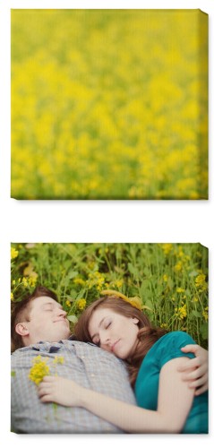 Stack Of Two 16x16 Spread Canvas Prints, No Frame, Multi piece, Multicolor, Multi