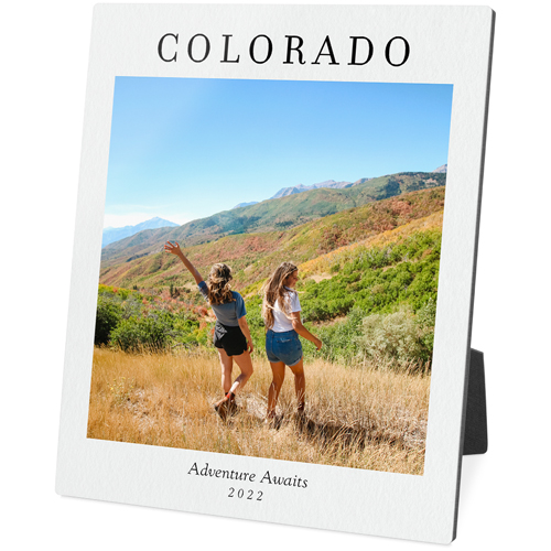 Minimalist Moment Desktop Plaque, Rectangle, 8x10, White