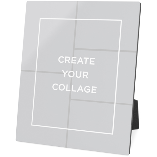 Create a Collage Portrait Desktop Plaque, Rectangle Ornament, 8x10, Multicolor