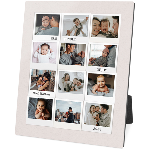 First Year Frames Desktop Plaque, Rectangle, 8x10, White, white