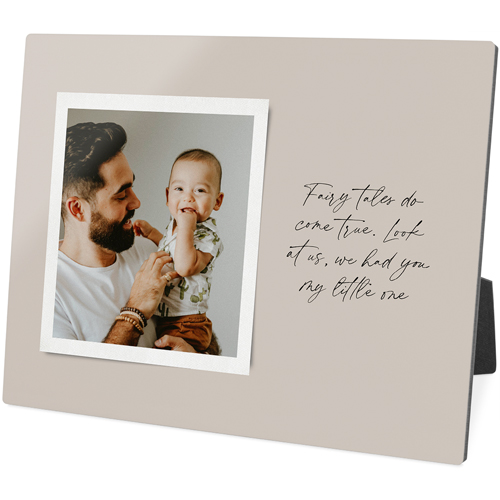 Sentimental Note Desktop Plaque, Rectangle, 8x10, Beige