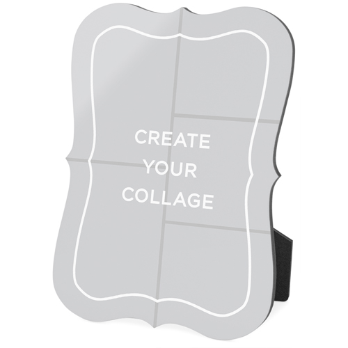 Create a Collage Portrait Desktop Plaque, Bracket, 5x7, Multicolor