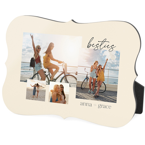 Overlap Gallery of Four Desktop Plaque, Bracket, 5x7, Multicolor, multi