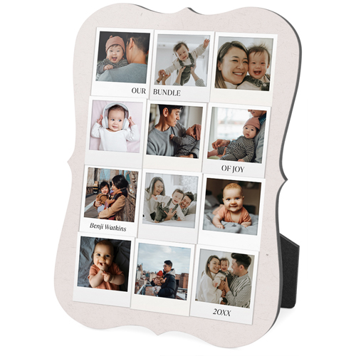 First Year Frames Desktop Plaque, Bracket, 5x7, White, white