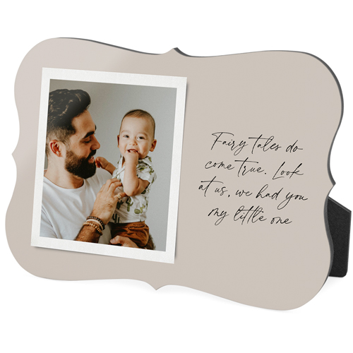 Sentimental Note Desktop Plaque, Bracket, 5x7, Beige