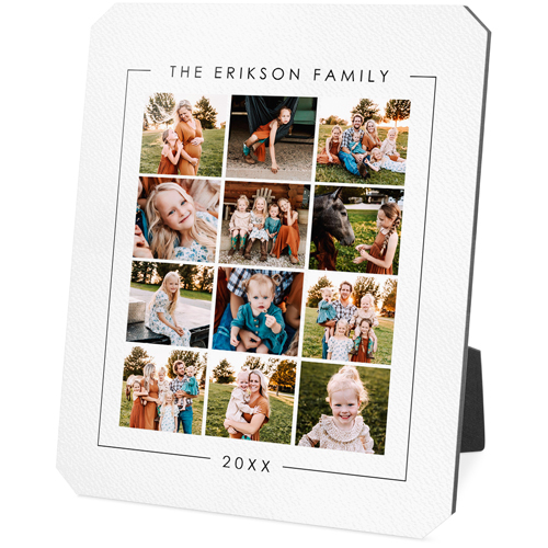 Year Of Memories Portrait Desktop Plaque, Ticket, 8x10, White, white