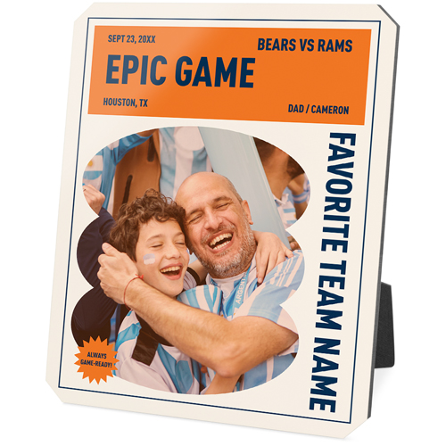 Epic Memory Desktop Plaque, Ticket, 8x10, Beige