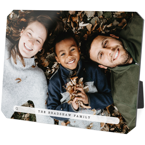 Family Banner Desktop Plaque, Ticket, 8x10, White, white