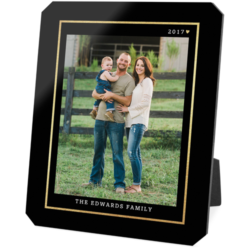 Simply Elegant Frame Desktop Plaque, Ticket, 8x10, Black