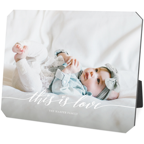 This is Love Desktop Plaque, Ticket, 8x10, White