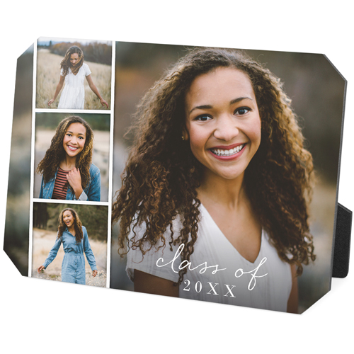 Photo Strip Landscape Desktop Plaque, Ticket, 5x7, White, white