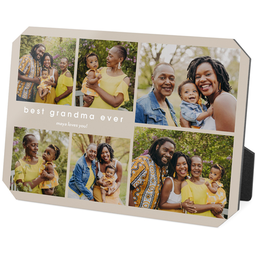 Text Gallery of Six Desktop Plaque, Ticket, 5x7, Multicolor, multi