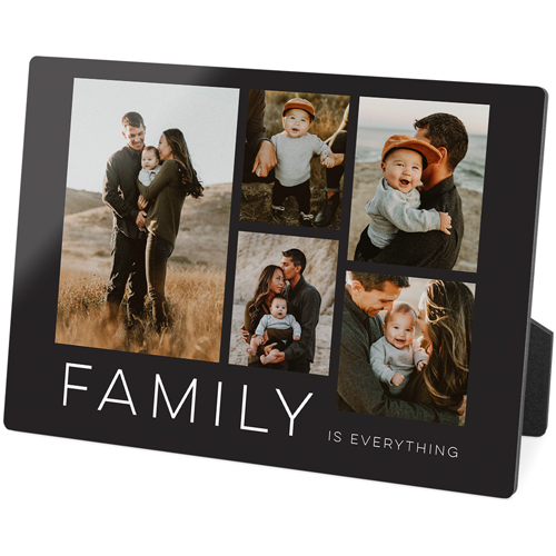 Family Gallery Of Five Desktop Plaque, Rectangle, 5x7, Multicolor