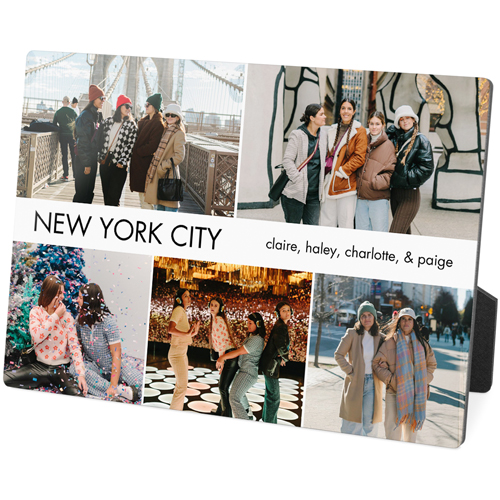 Landscape Gallery Of Five Desktop Plaque, Rectangle, 5x7, Multicolor, multi