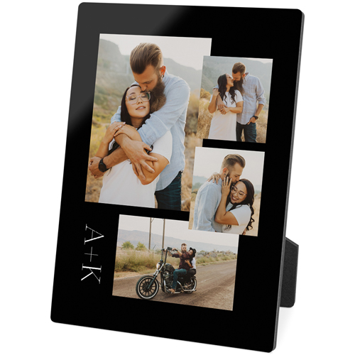 Overlap Gallery of Four Portrait Desktop Plaque, Rectangle, 5x7, Multicolor, multi