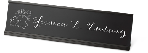 Floral Details Desk Name Plate By Shutterfly Shutterfly