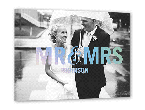 Bold Honorific Thank You Card, Yellow, Iridescent Foil, 5x7, Matte, Personalized Foil Cardstock, Square, Golden