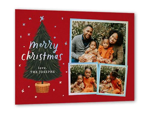 Red and Black Christmas Cards