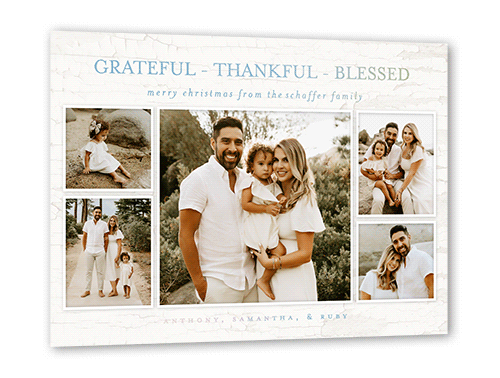 Resounding Sentiments Holiday Card, Iridescent Foil, Beige, 5x7, Religious, Matte, Personalized Foil Cardstock, Square