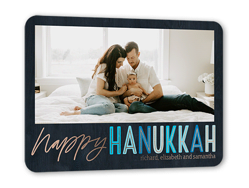 Cute Black Hanukkah Card