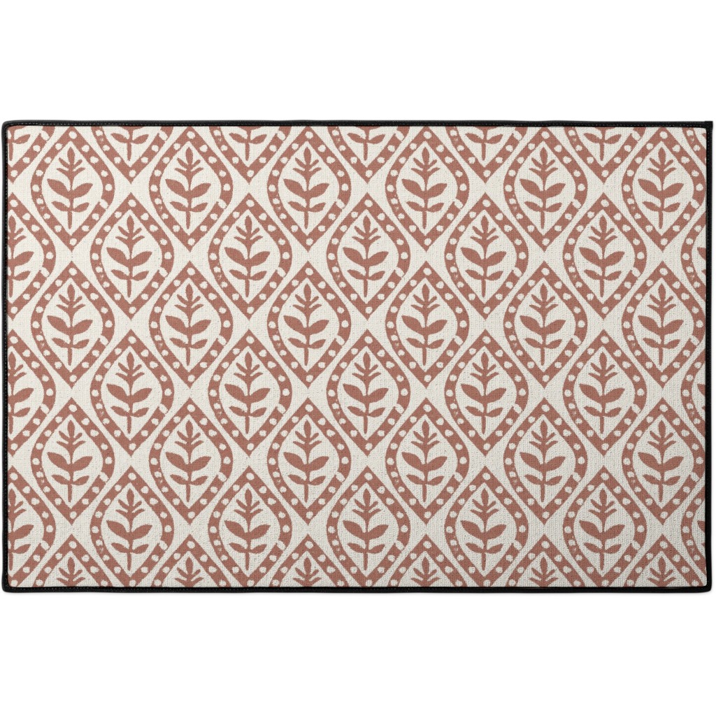 Molly's Print Terracotta Door Mat Shutterfly
