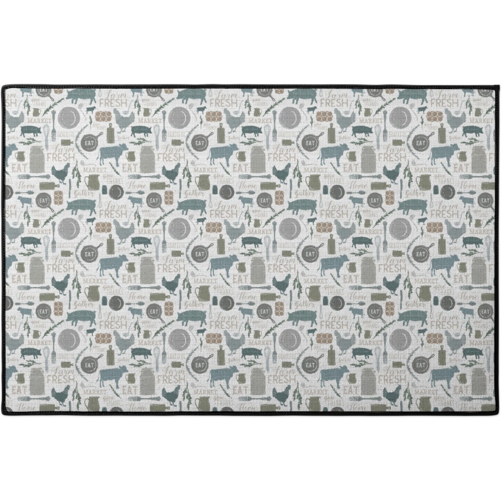 Winter Snow Door Mat by Shutterfly