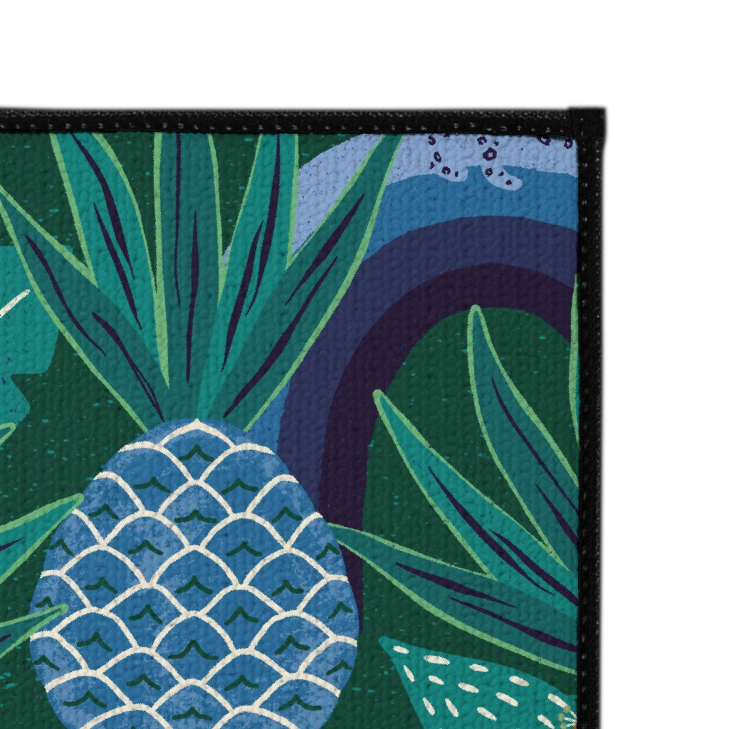 Tropical Fantasy Blue Green Door Mat Shutterfly