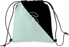 color block monogram drawstring backpack