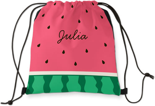 Watermelon Fun Drawstring Backpack
