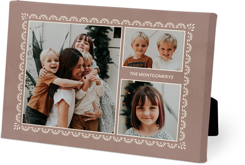 Boho Border Easel Back Canvas, 5x7, No Frame, Easel Back Canvas, Brown, sap