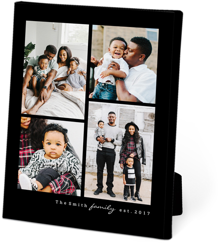 Family Memories Portrait Easel Back Canvas, 5x7, No Frame, Easel Back Canvas, Black, black