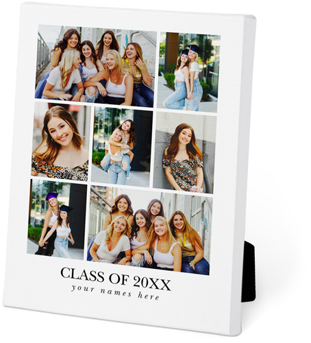 Gallery Of Seven Text Portrait Easel Back Canvas, 5x7, No Frame, Easel Back Canvas, Multicolor, multi