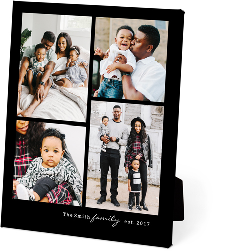 Family Memories Portrait Easel Back Canvas, 8x10, No Frame, Easel Back Canvas, Black, black